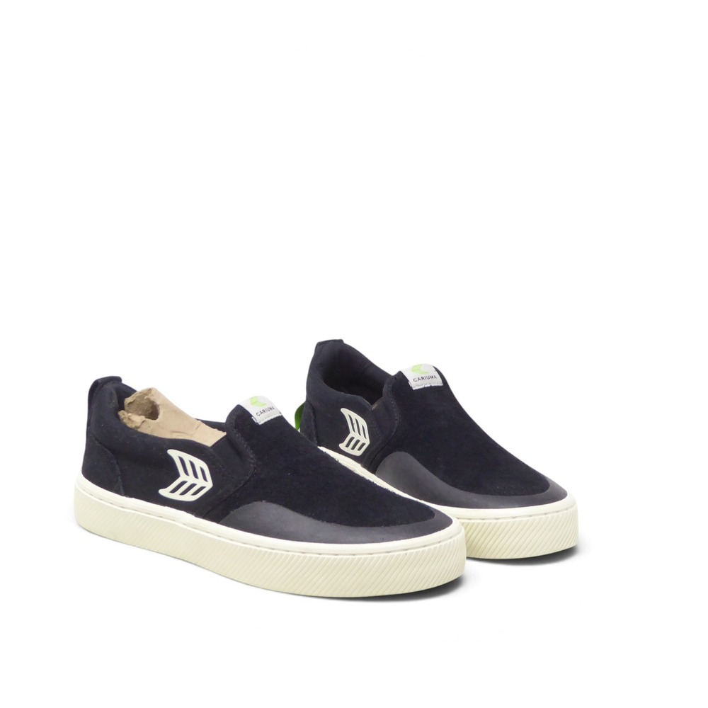NEW Cariuma Womens Slip On Pro Sneakers Skate Shoes Black Suede Size 7